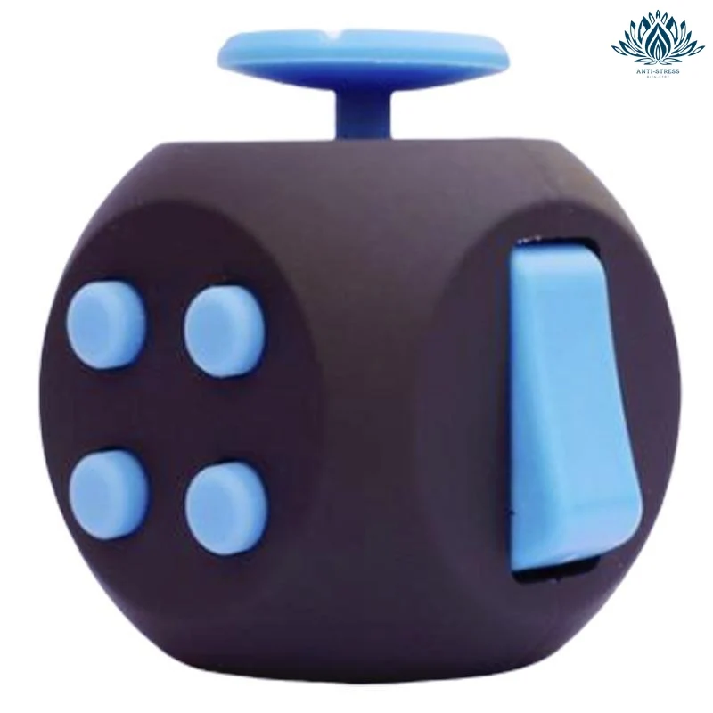 Fidget cube bleu