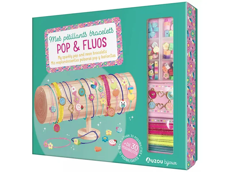 Mes pétillants Bracelets Pop & Fluo - Auzou
