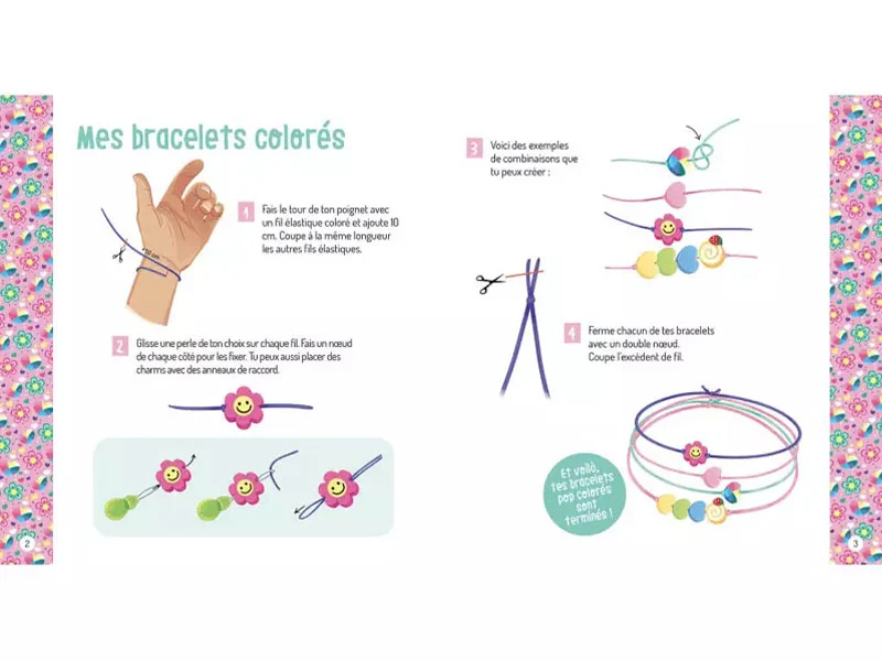 Mes pétillants Bracelets Pop & Fluo - Auzou