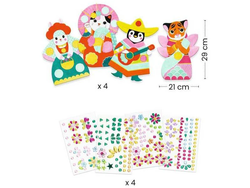 Jeu créatif créer avec des stickers - 3-6 ans - Djeco