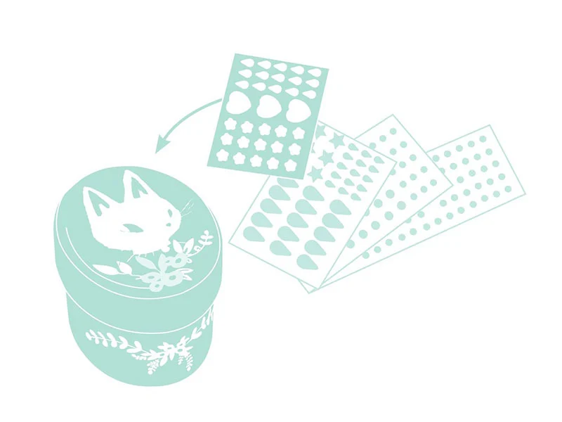 Coffret DIY 5 Mini boîtes adorables à décorer - 6 ans - Djeco