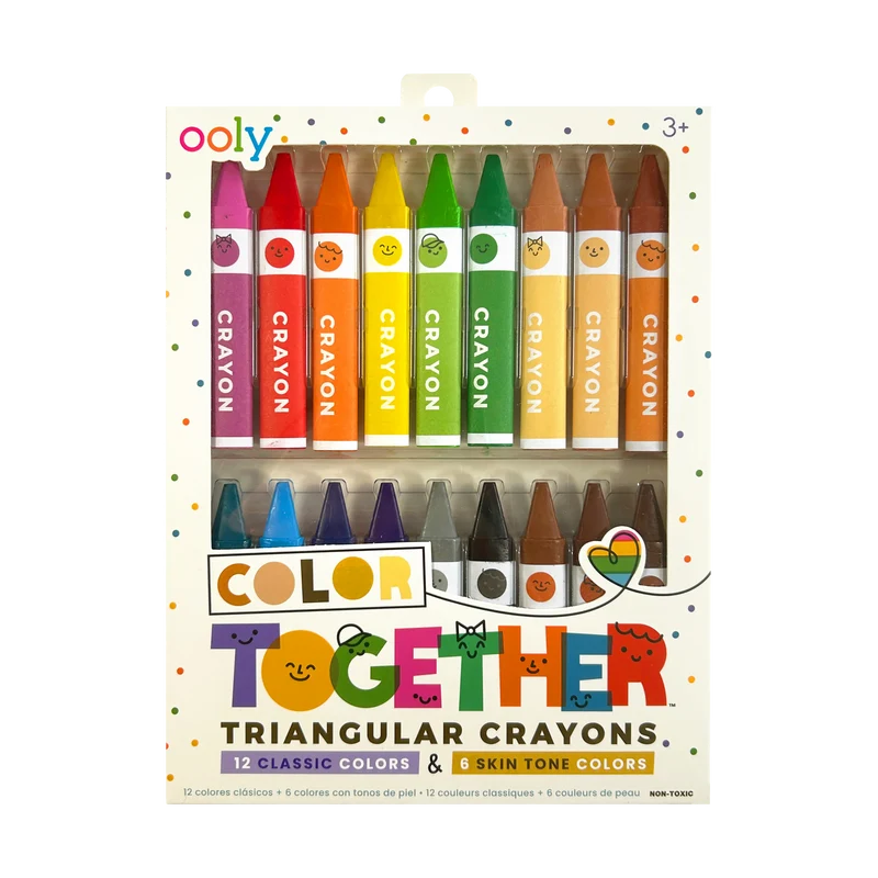 OOLY Color Together Triangular Crayons 18 Pack