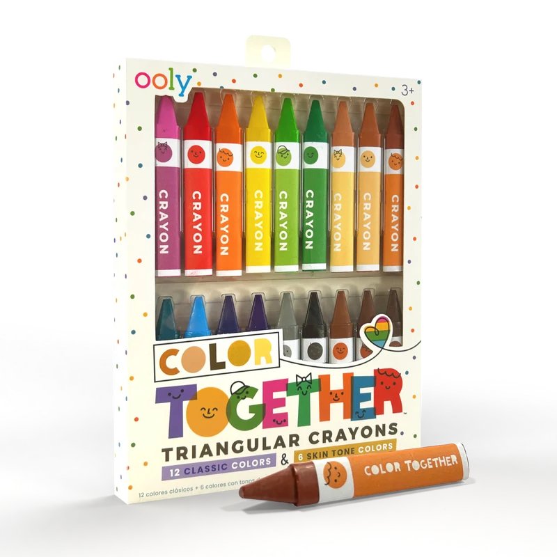OOLY Color Together Triangular Crayons 18 Pack