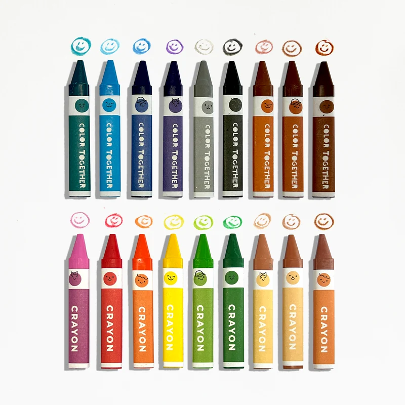 OOLY Color Together Triangular Crayons 18 Pack