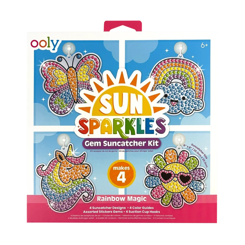 Ooly Sun Sparkles Gem Suncatcher Kit Rainbow Magic