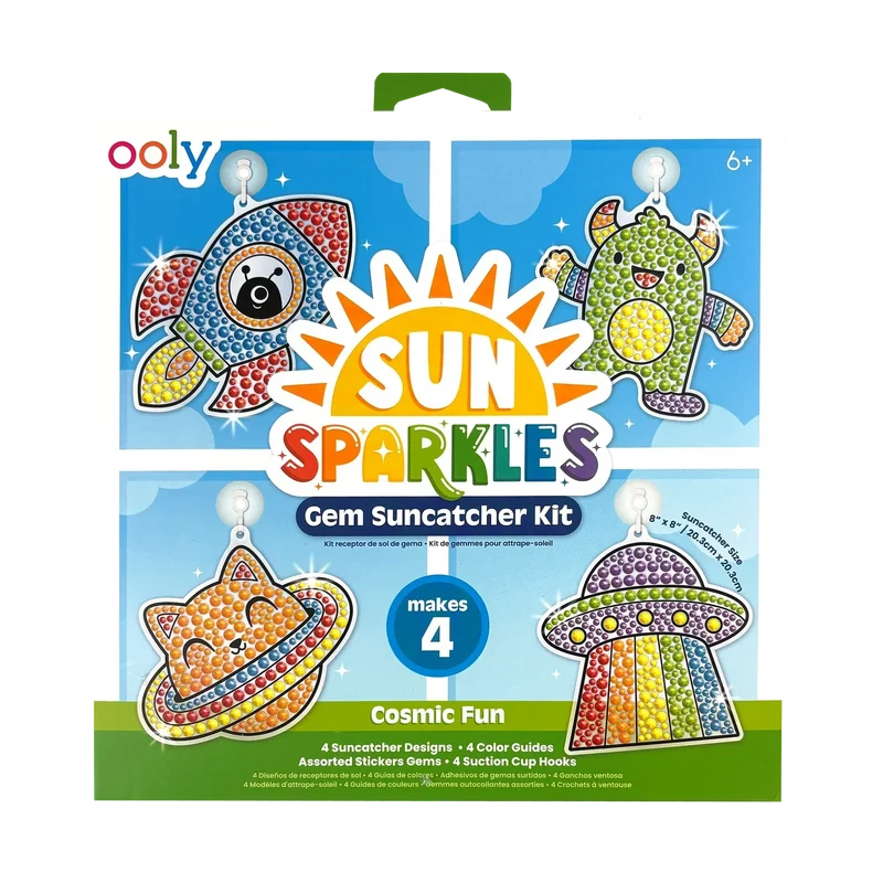 OOLY Sun Sparkles Gem Suncatcher Kit Cosmic Fun Set
