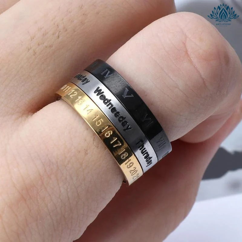 Bague anti-stress calendrier