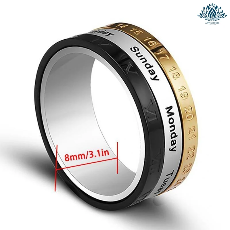 Bague anti-stress calendrier