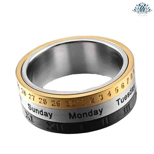 Bague anti-stress calendrier
