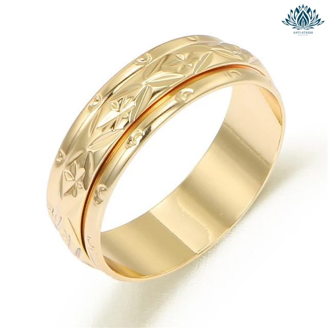 Bague anti-stress femme or