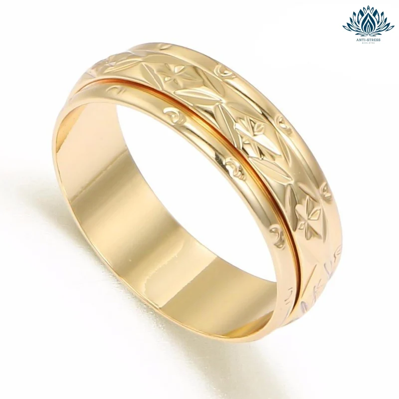 Bague anti-stress femme or