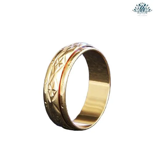 Bague anti-stress femme or