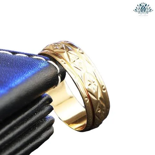 Bague anti-stress femme or