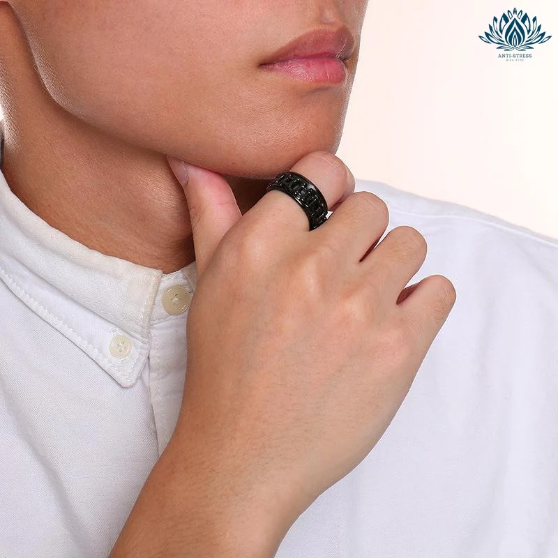 Bague anti-stress acier