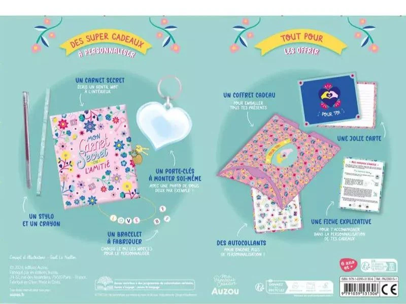 Papeterie créative - Mon super cadeau d'amitié - Auzou