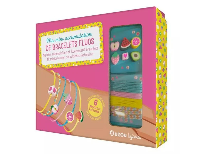 Ma mini accumulation de bracelets fluos - Auzou