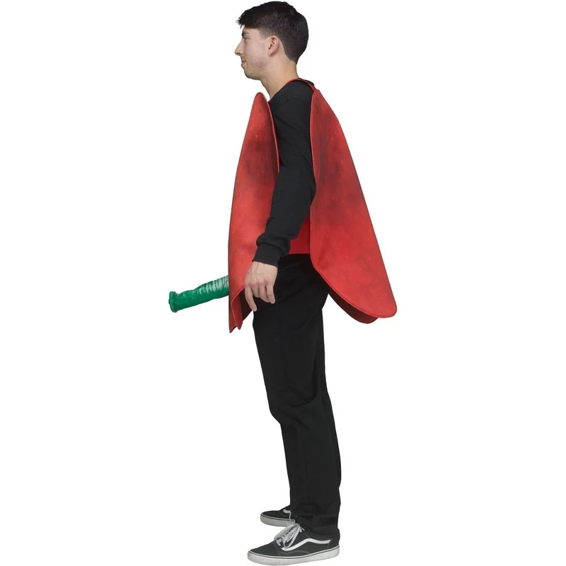 Apple and 3D Worm Costume for Adults, Tunic