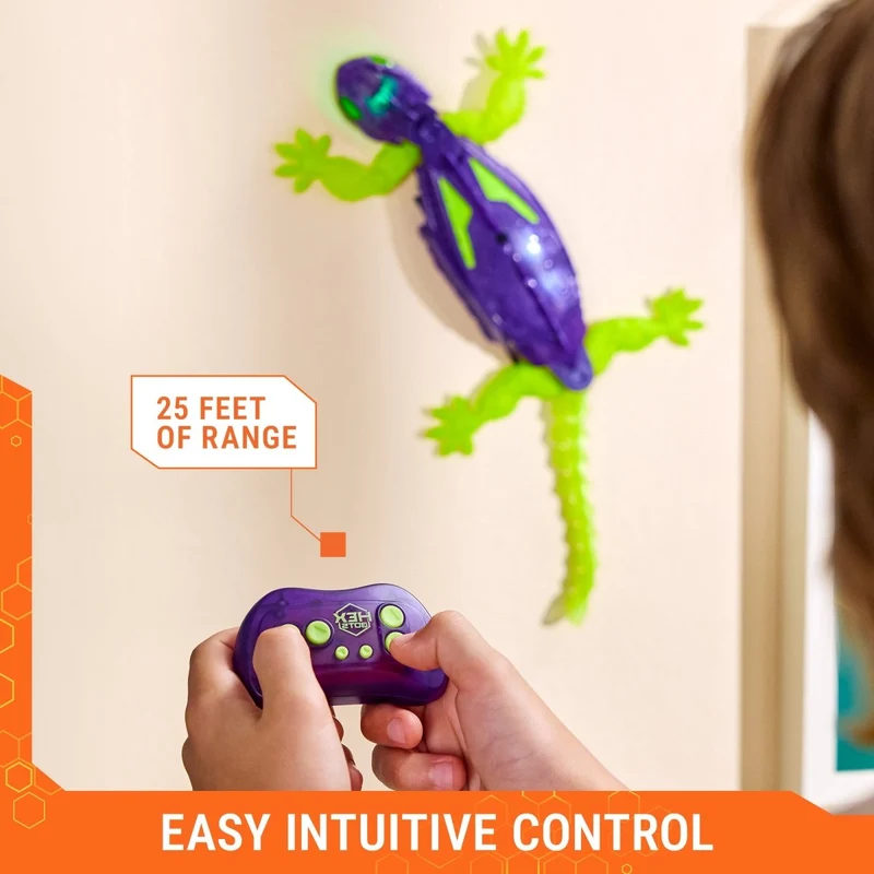 HEX Wall Crawler Gecko Glow in the Dark, 1 Count