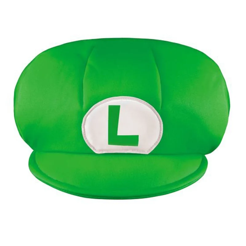 Super Mario Luigi Hat for Kids, Green Luigi Hat