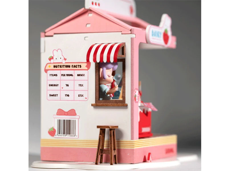 Pièce miniature Milk Box à la fraise DIY - Rolife