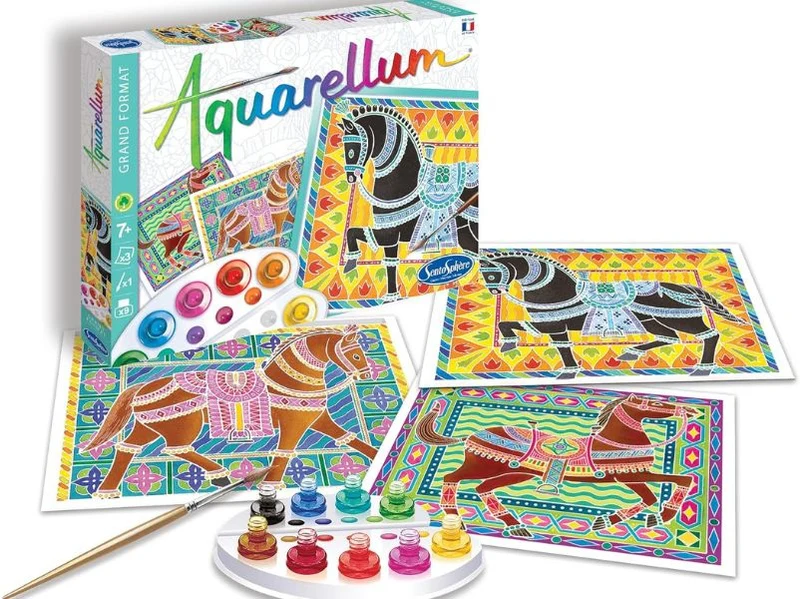 Coffret Aquarellum junior - Chevaux