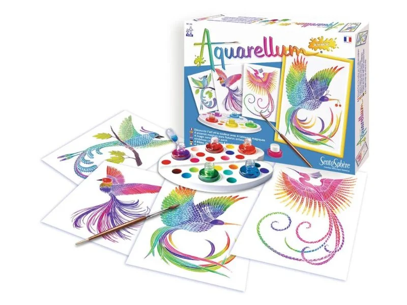 Coffret Aquarellum junior - Oiseaux du paradis