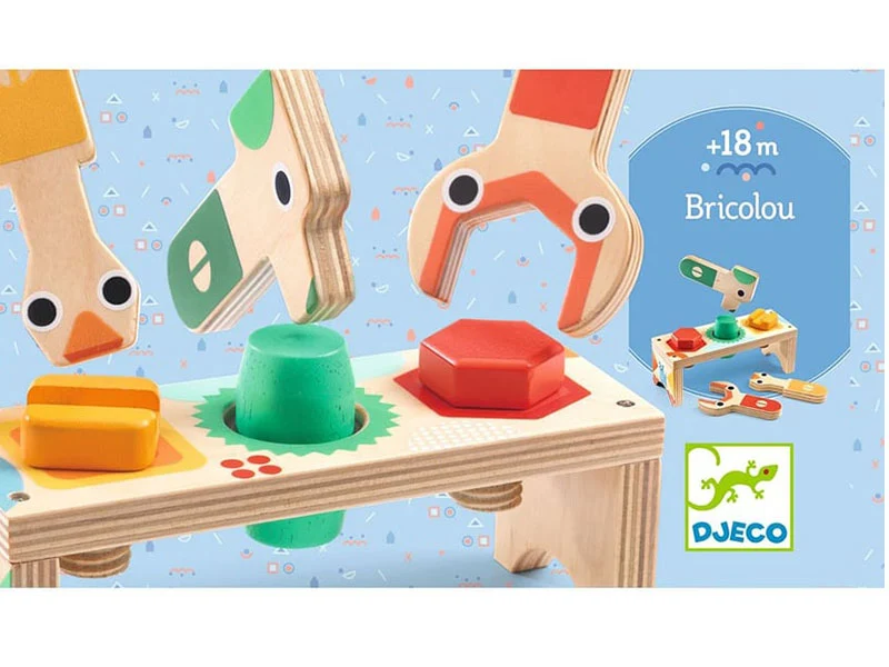 Jeu d'encastrement Bricolou - 18 mois - Djeco