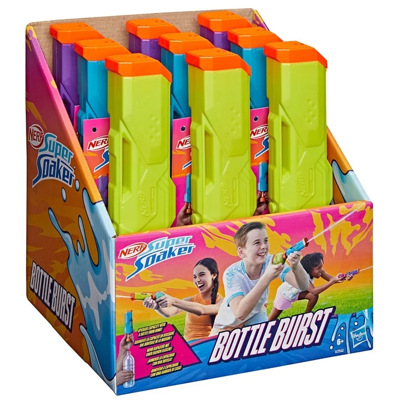Nerf Super Soaker Bottle Burst Water Gun, Assortment, 1 Count