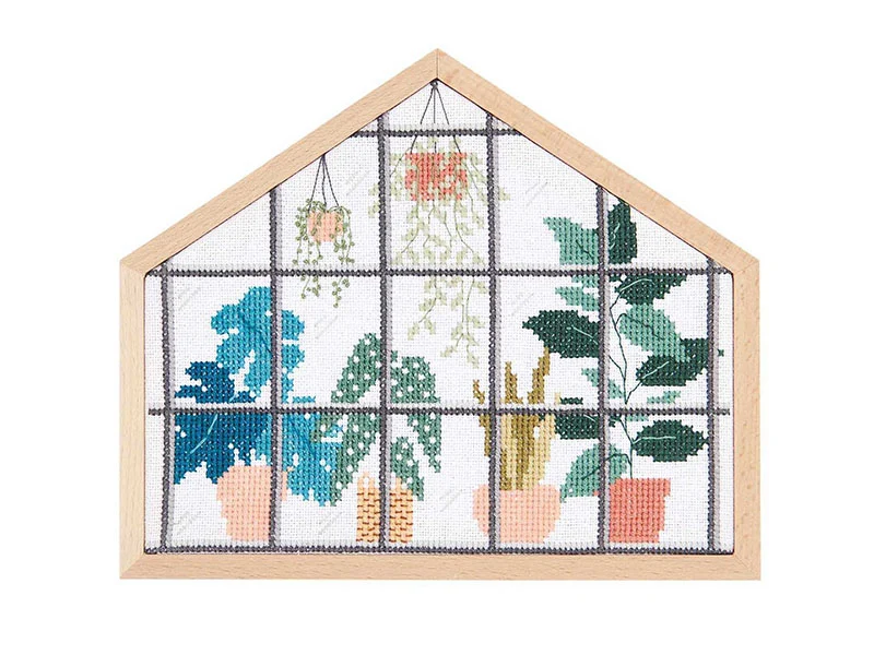 KIT DE BRODERIE POINT DE CROIX URBAN JUNGLE - RICO DESIGN