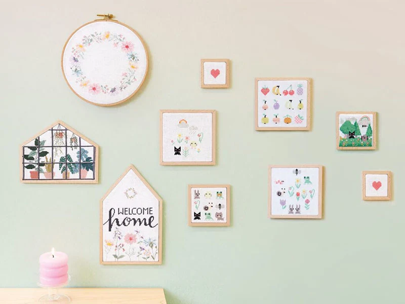 KIT DE BRODERIE FLEURS DE PRINTEMPS - RICO DESIGN