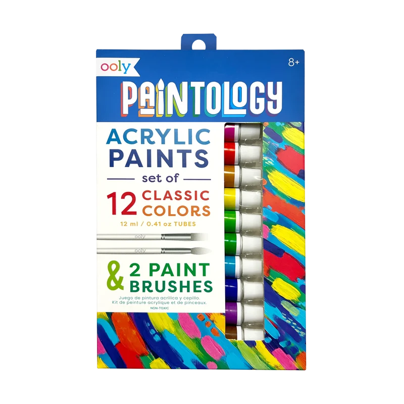 OOLY Paintology Acrylic Paint Set 12 Classic Colors