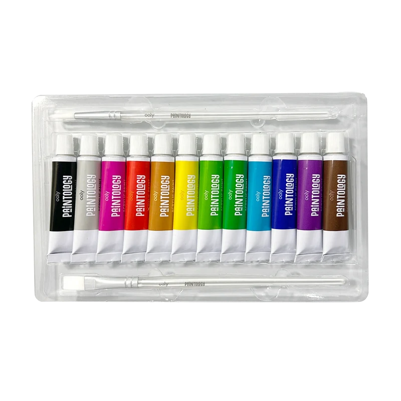 OOLY Paintology Acrylic Paint Set 12 Classic Colors