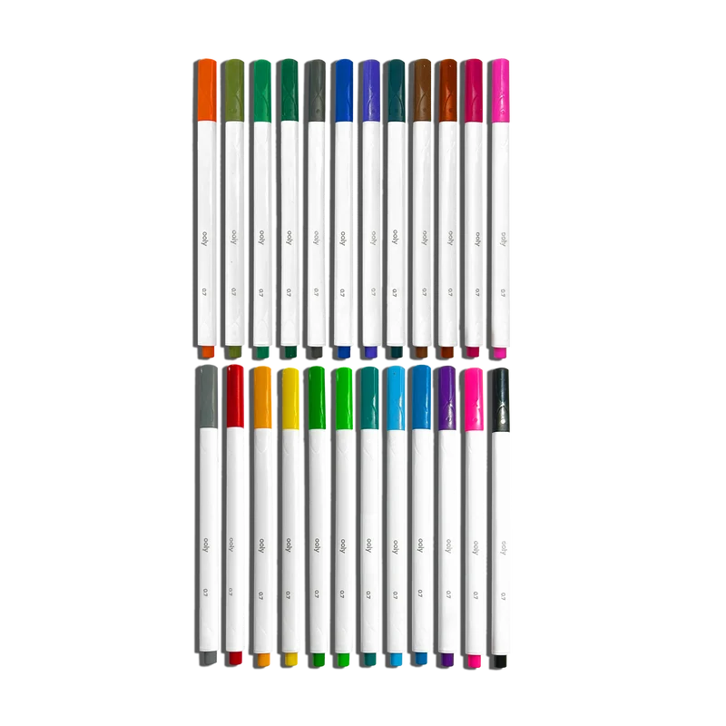 OOLY Seriously Fine Tip Markers Set of 24