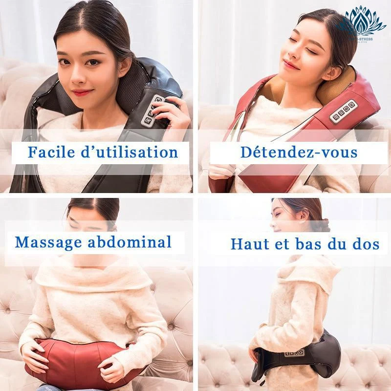 Coussin de massage shiatsu avec chaleur