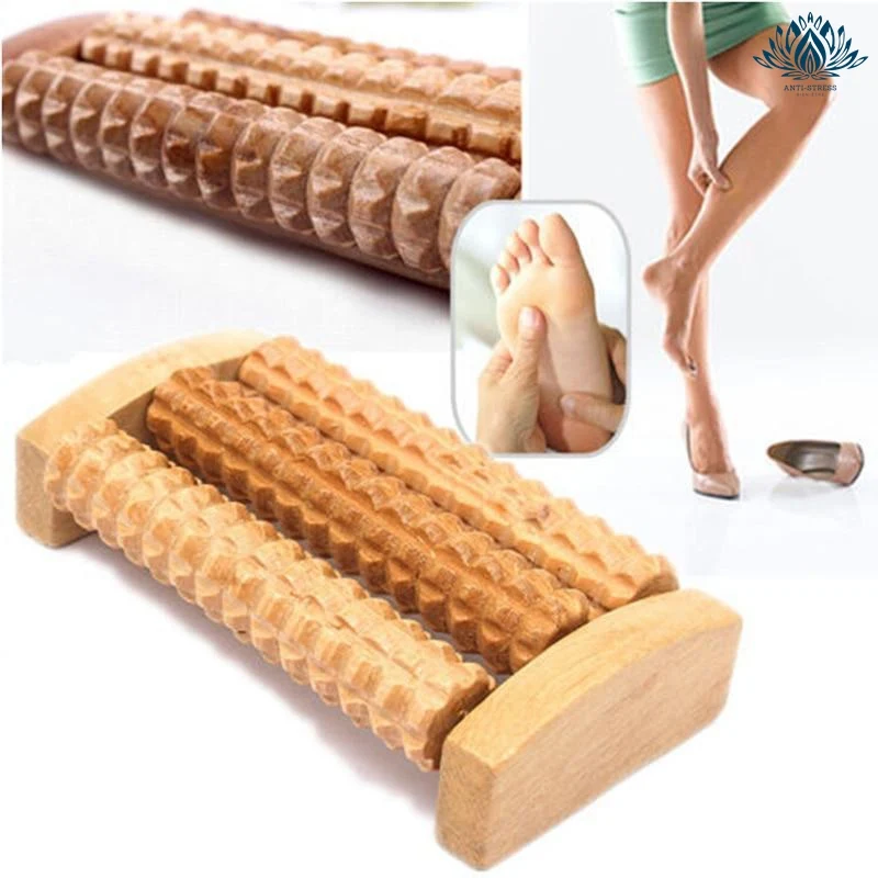 Appareil massage pied en bois