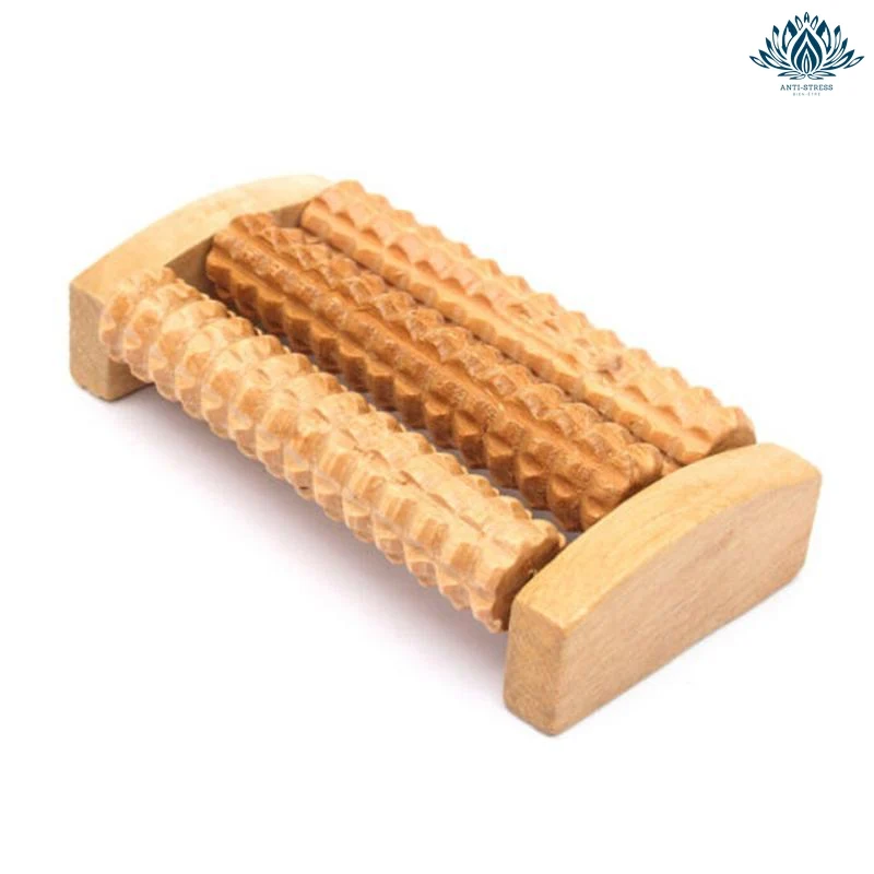Appareil massage pied en bois