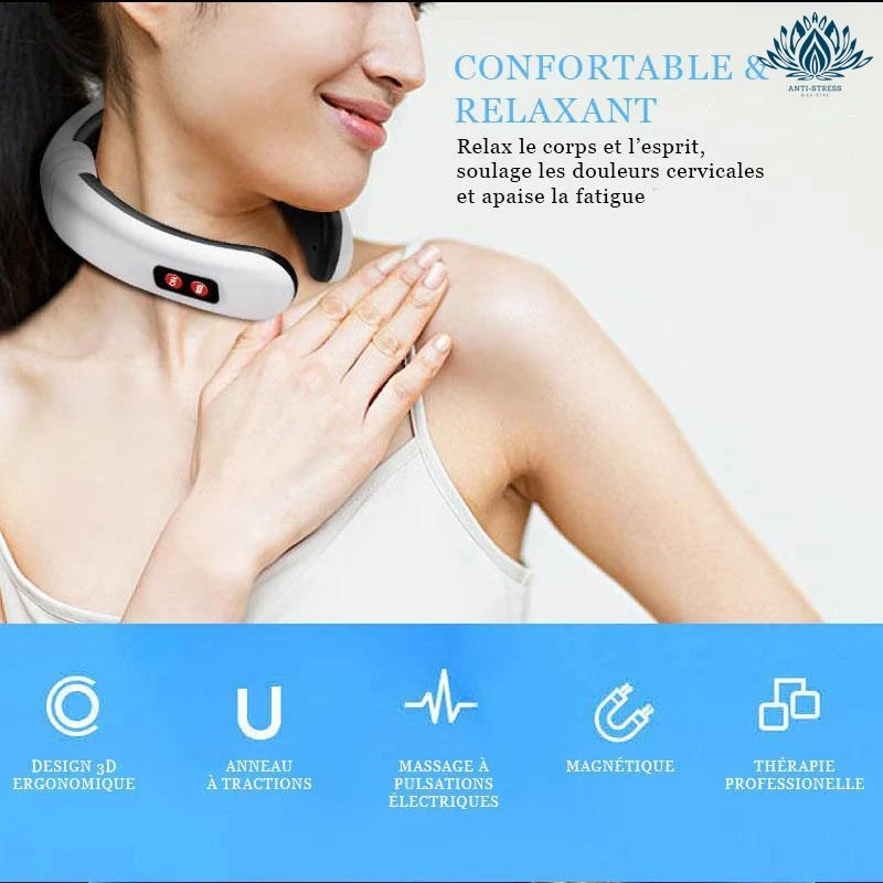 Appareil massage du cou avec chaleur