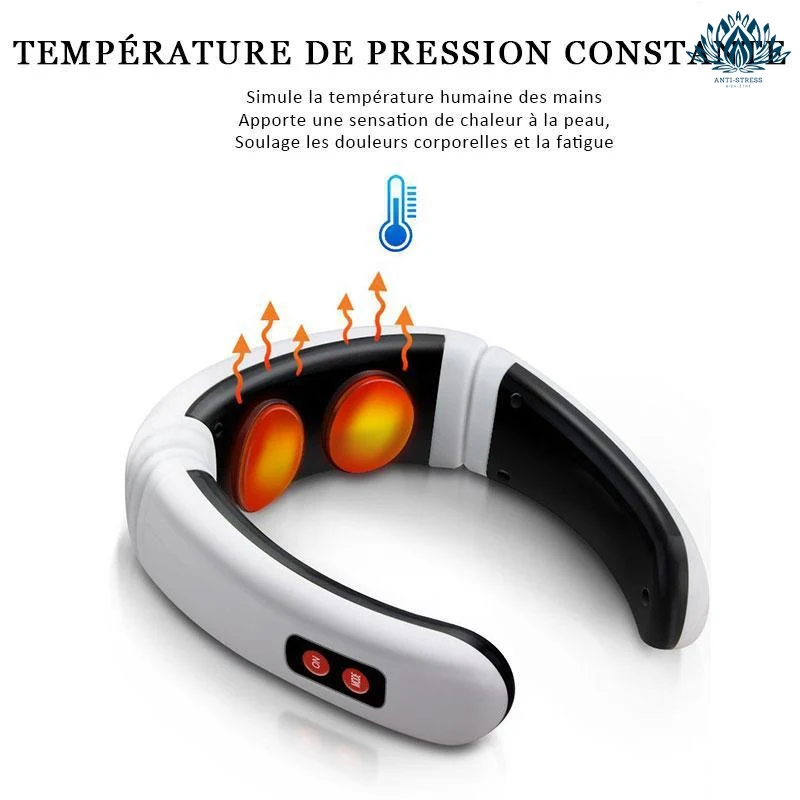 Appareil massage du cou avec chaleur