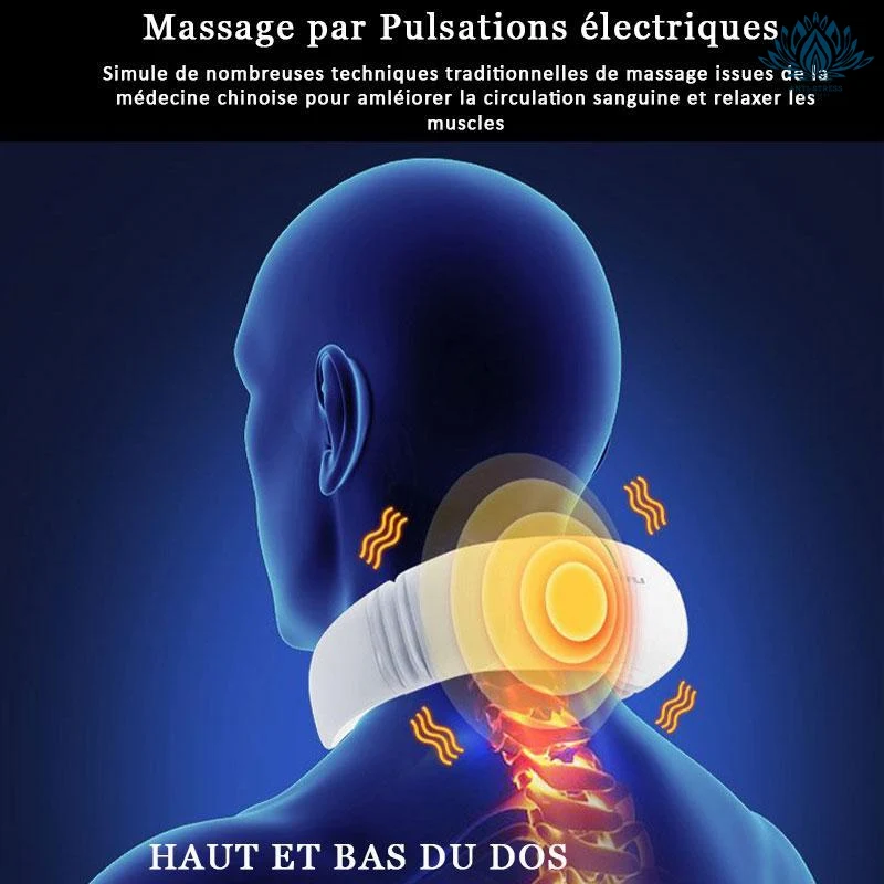 Appareil massage du cou avec chaleur