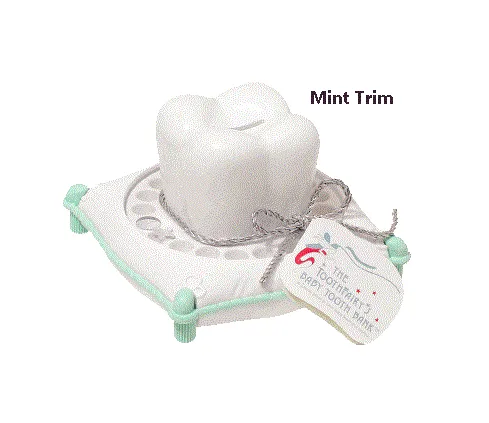 Tooth Bank Mint Green / Tirelire à dents vert menthe
