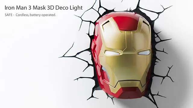 Marvel Iron Man Head Night Light / Tête veilleuse