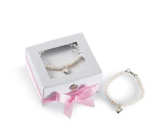 Mudpie Pearl Bracelet With Heart / Bracelet De Perles Avec Coeur