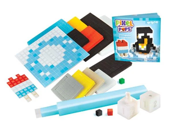 Pixel Pops Penguin Figurine