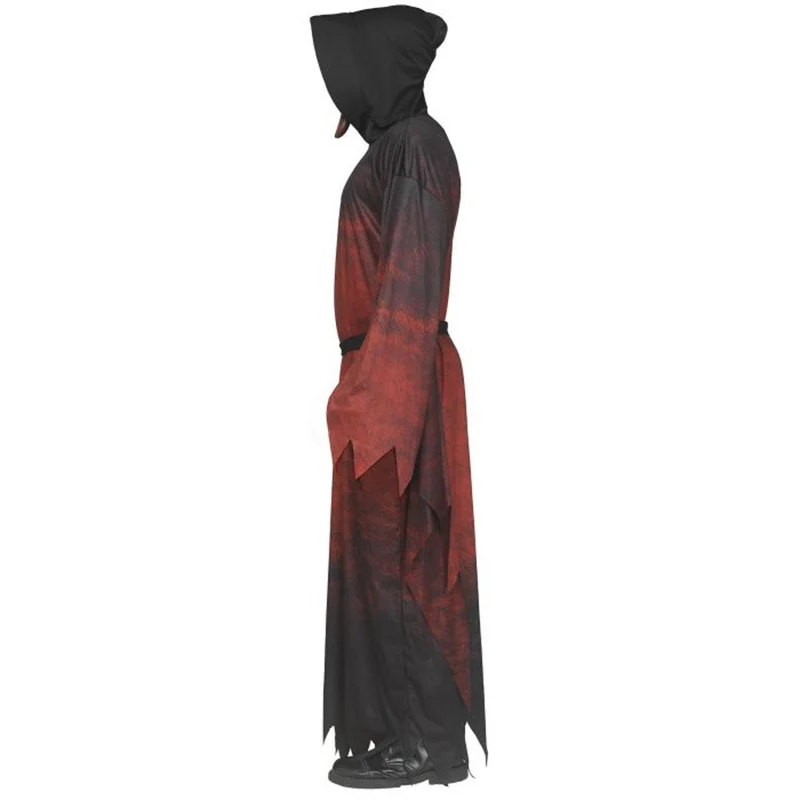 Scream Ghost Face Midnight Red Costume for Adults, Hooded Robe and Mask