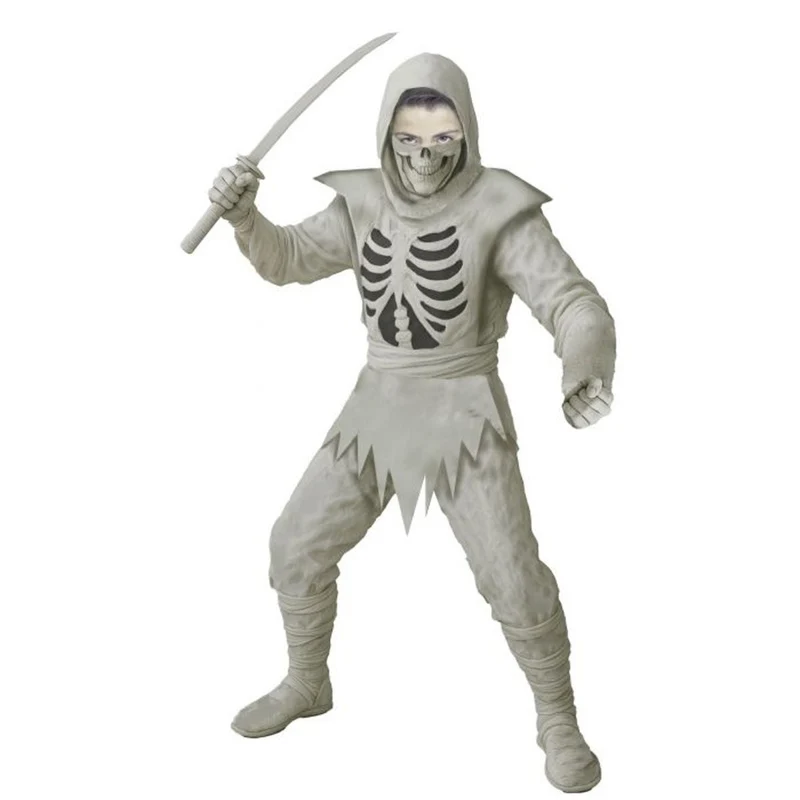 Shadow Ninja Costume for Kids, Hooded Shirt, Pants and Face Cover