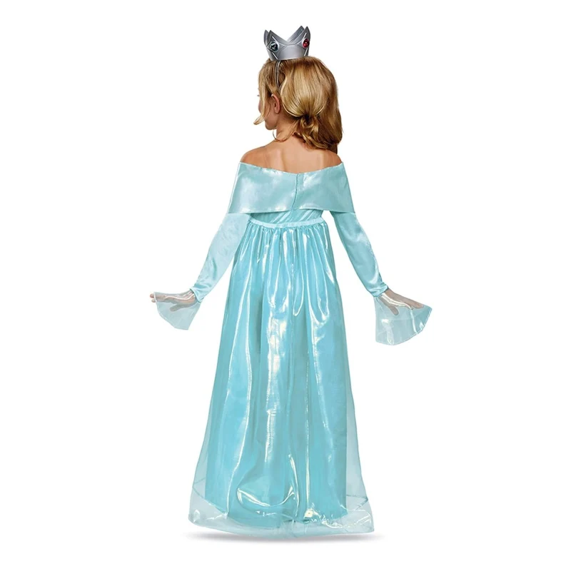 Super Mario Rosalina Deluxe Costume for Kids, Dress and Headpiece