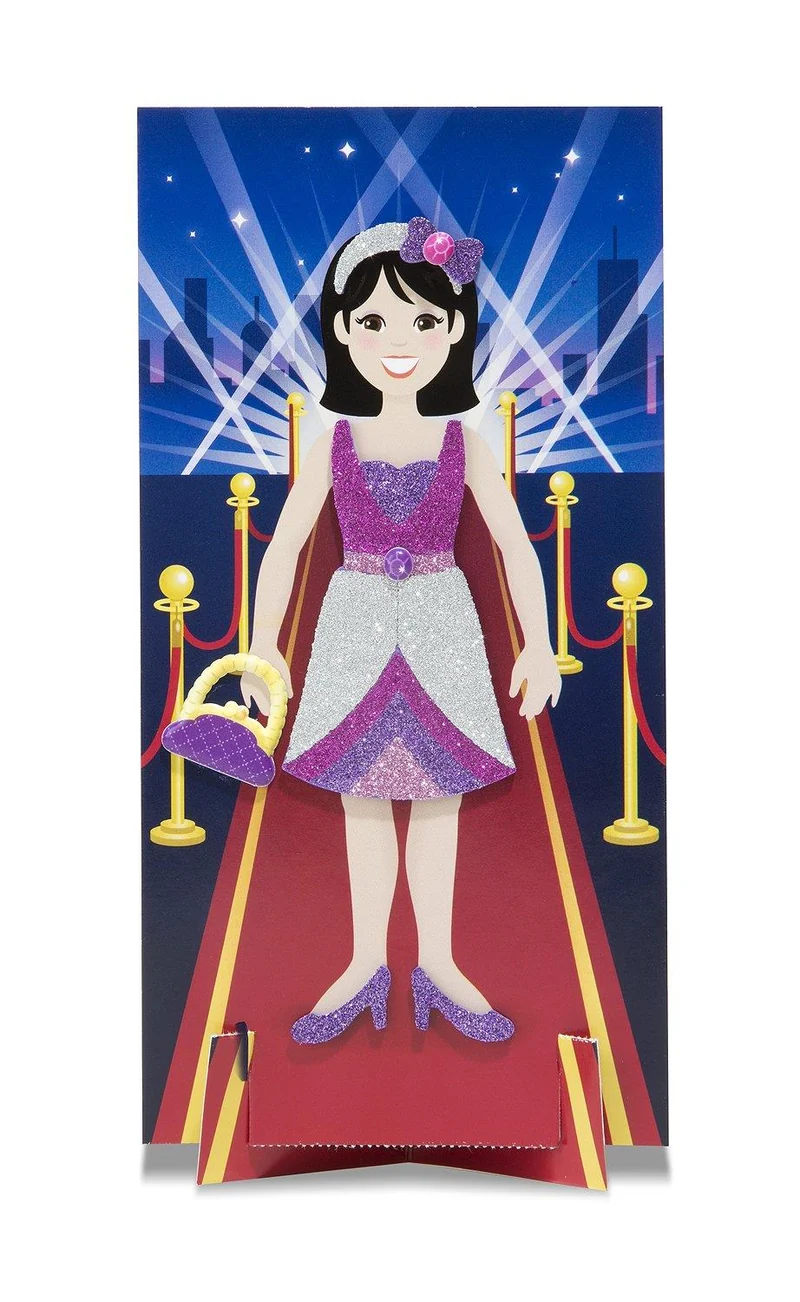 Melissa & Doug Mess-Free Glitter Fancy Party Fashions / Mode pailletée sans dégâts pour les fêtes