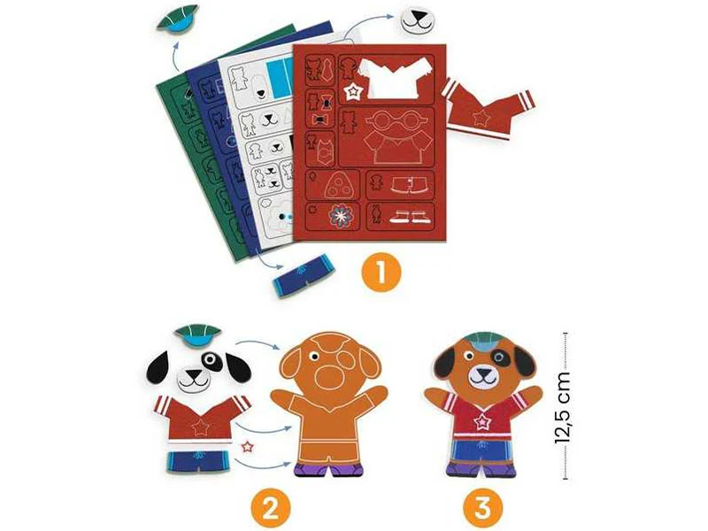 Kit Craft 15 Magnets à décorer - Djeco