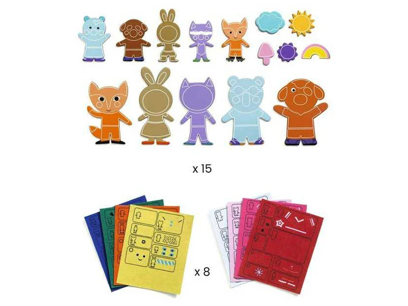 Kit Craft 15 Magnets à décorer - Djeco