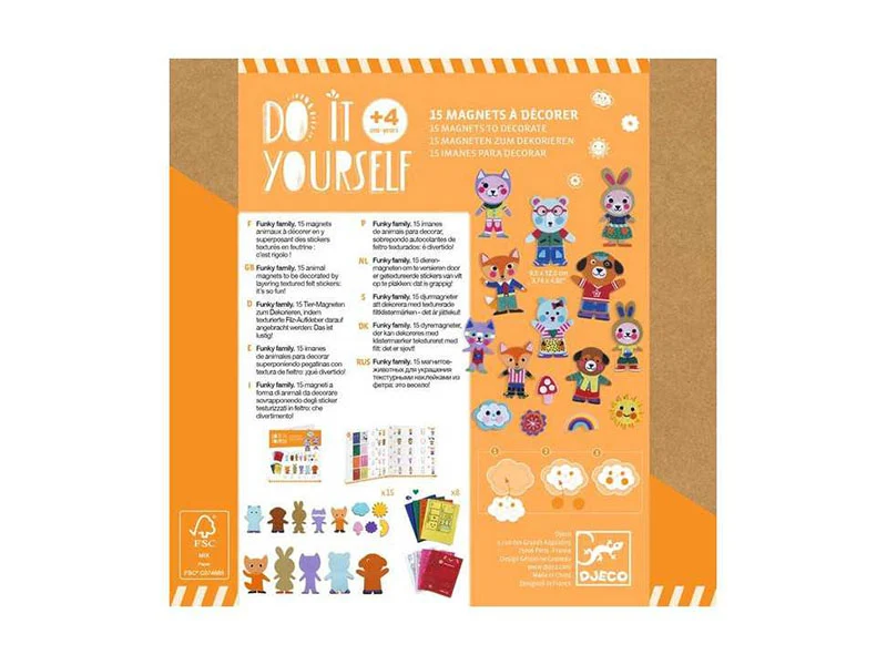 Kit Craft 15 Magnets à décorer - Djeco